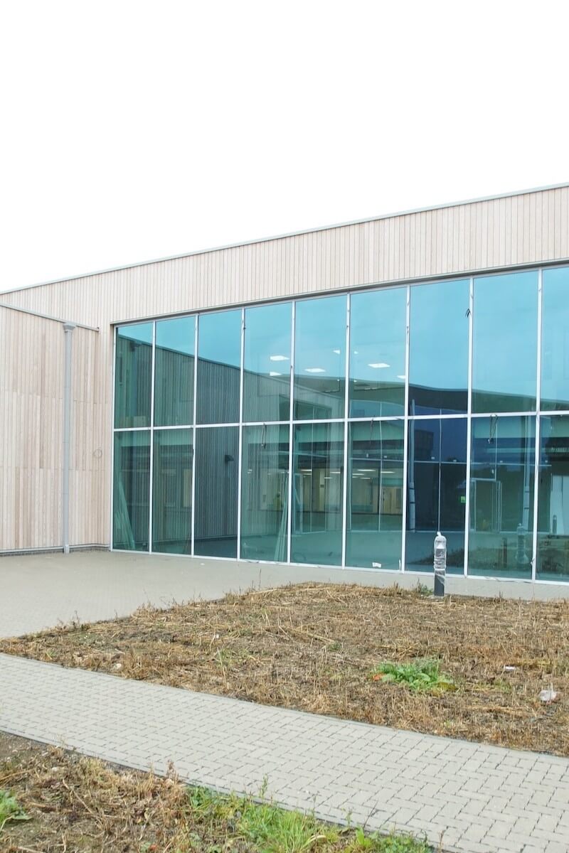 Timber cladding exterior covering all firebreaks